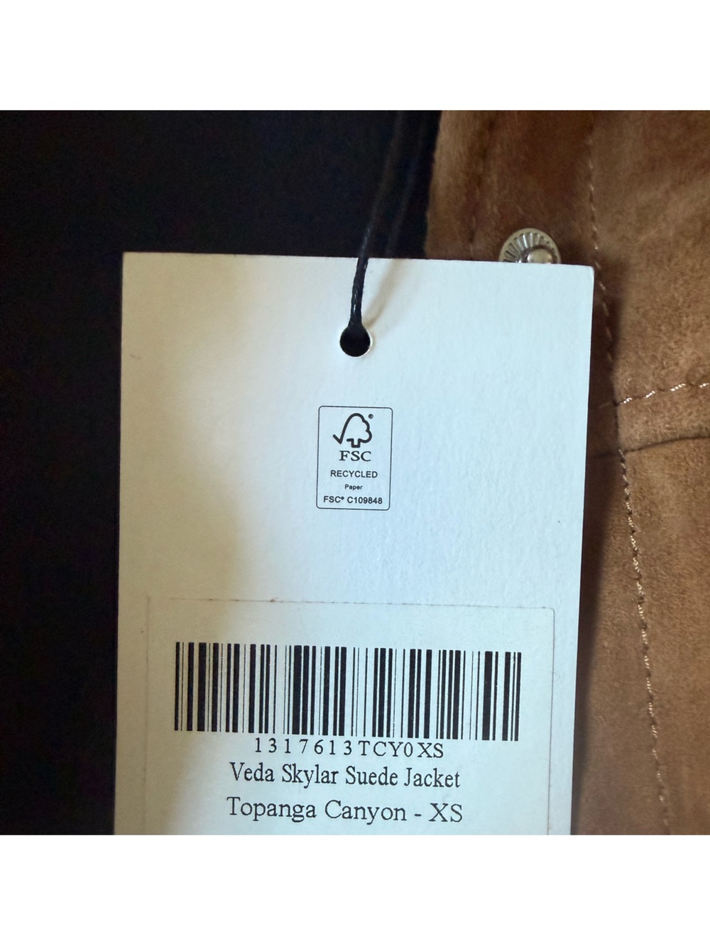 NWT REFORMATION Veda Skylar Suede Shirt Jacket - Picture 8 of 8